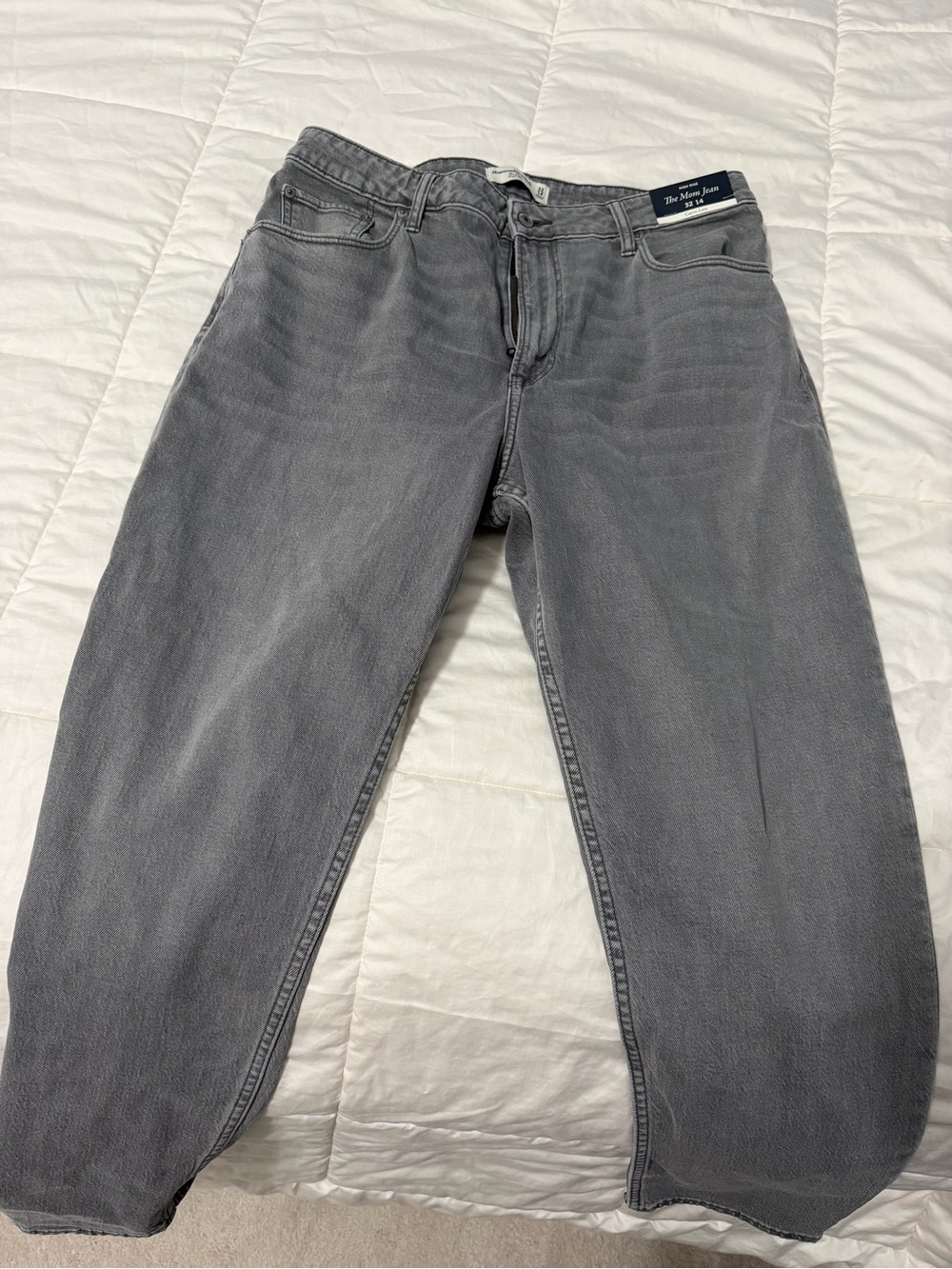 Abercrombie the mom jeans Gray